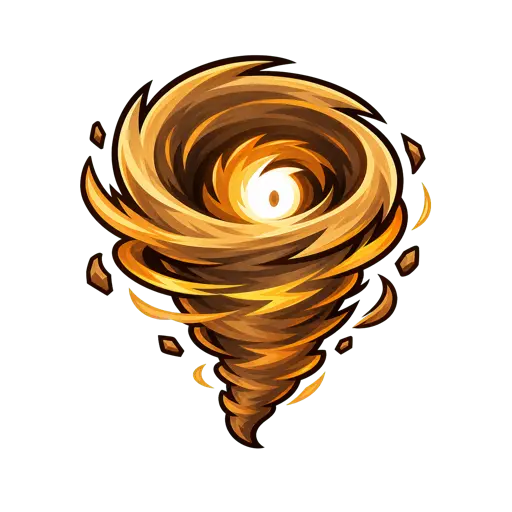 Dust Devil — yellow Drought enemy that fires zig-zag projectiles.